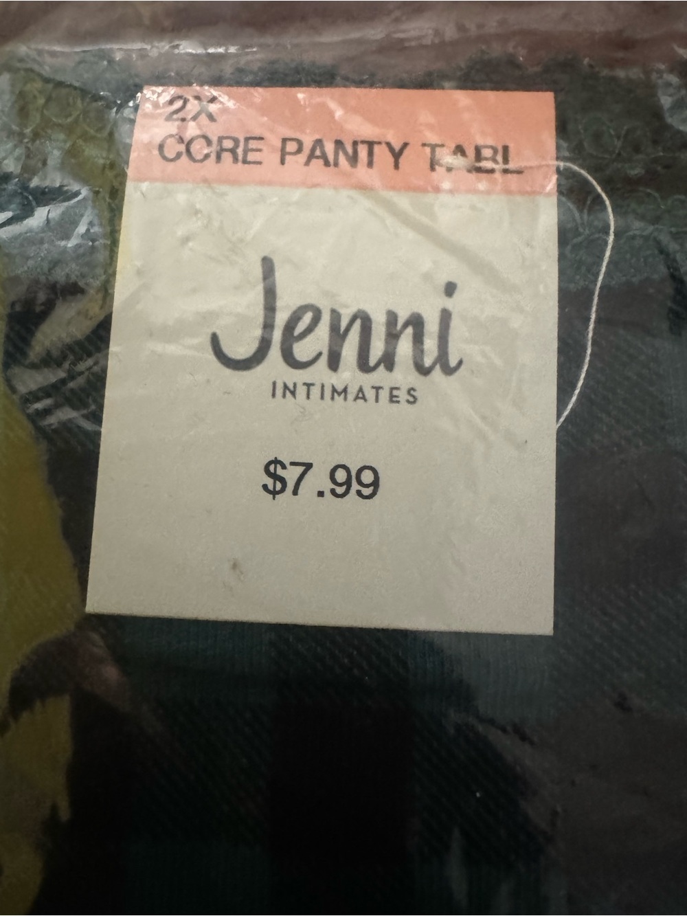 Jenni Plaid Bikini Panty in Green and Black